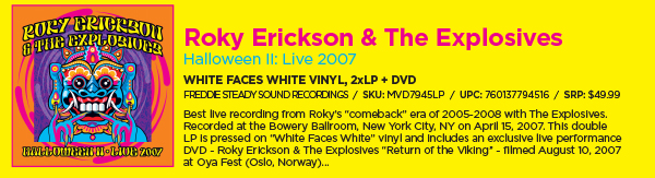 Roky Erickson & The Explosives - Halloween II: Live 2007