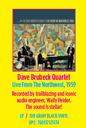 Dave Brubeck Quartet - Live From The Northwest, 1959 (180 Gram Black Vinyl)
