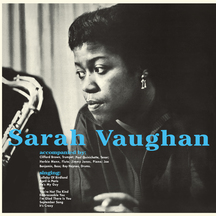 Sarah Vaughan - Sarah Vaughan With Clifford Brown + 1 Bonus Track! Limited Edition In Transparent Blue Vir