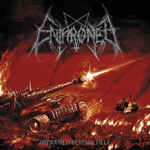 Enthroned - Armoured Bestial Hell (clear W/ Red, Orange & White Splatter Vinyl)