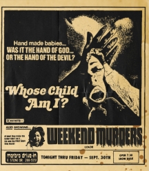 Whose Child Am I? + Weekend Murders (Drive-in Double Feature #18)