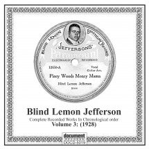 Blind Lemon Jefferson - Complete Recordings 1925-1929  Vol. 3 (1928)