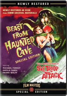 Beast From Haunted Cave (1959) With Bonus Film, Ski Troop Attack (1960)