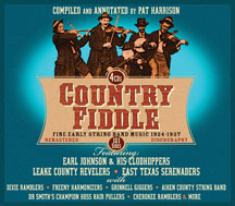 Country Fiddle: Early String Band Music 1924-1937