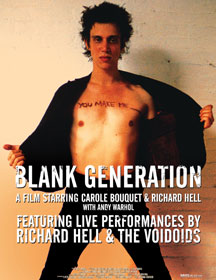 Richard Hell & The Voidoids - Blank Generation Poster