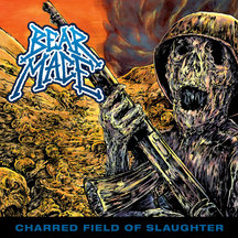 Bear Mace - Charred Field of Slaughter (Clear Vinyl W/ Orange and Blue Splatter)